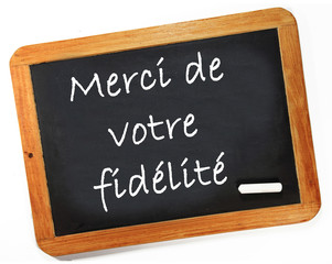 Obraz premium merci de votre fidélité
