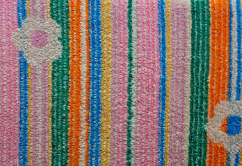 close up of the color fabriñ pattern