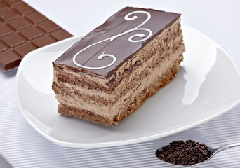 cream chocolate cake sweet food