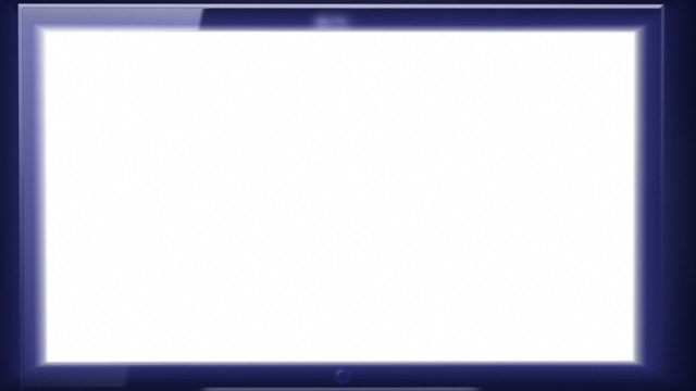 Blank white plasma display