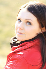 Portrait of a young smiling woman