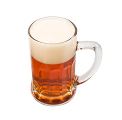 beer mug on a white background