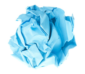 crumpled paper ball