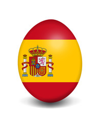 Obraz premium Osterei-Flagge Spanien