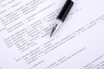 Xml code and pen