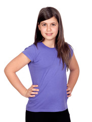 Fototapeta premium Adorable preteen girl