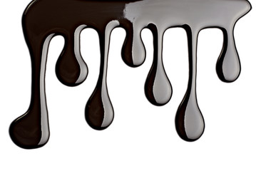 chocolate syrup leaking stream sweet food
