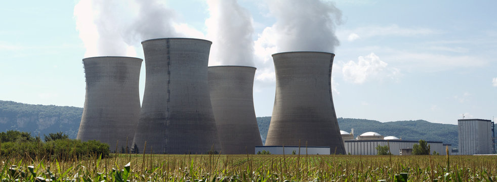 A nuclear power station in france - Bugey