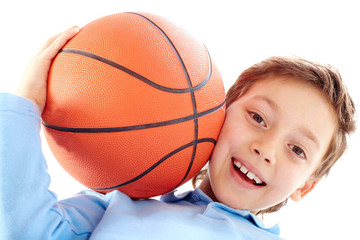 Young basketball player