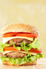 Double cheeseburger