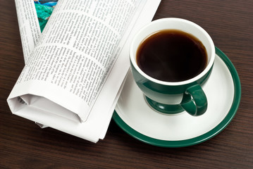 Coffee on desk