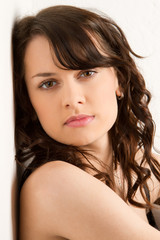 Naklejka premium Attractive female teenager
