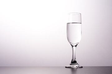 Glass silhouette, soft light.