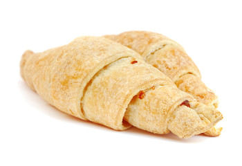 Croissants isolated on white background