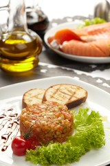 appetizer with salmon