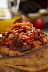 Stuffed eggplant