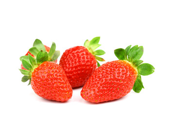 strawberry pile isolated
