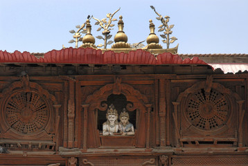Siva and Parvati , Hindu Gods in Kathmandu 3.