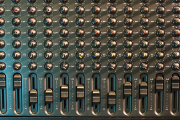vintage audio mixer,  1990 technology