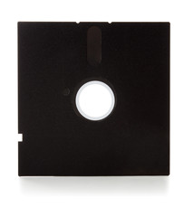 Floppy disk. 1980s data storage for PC | Isolated