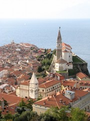 Fototapeta premium Piran panoramic view