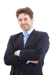 Isolated portrait of a senior executive businessman.