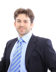 Isolated portrait of a senior executive businessman.