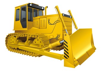 Bulldozer vector
