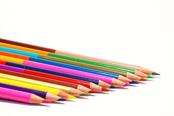 Color pencils isolated