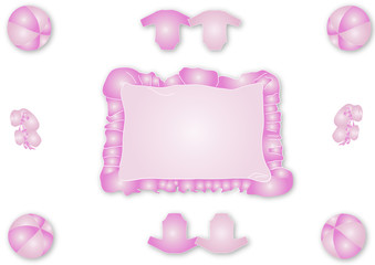 Karte Geburt Mädchen