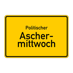 ortstafel politischer aschermittwoch I