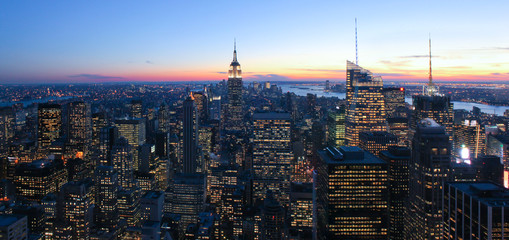 Fototapeta na wymiar New York Sunset