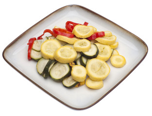 Meal of Fresh Steamed Vegetables