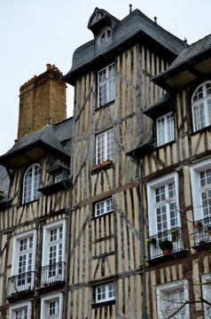 Maisons de la Place des Lices à Rennes