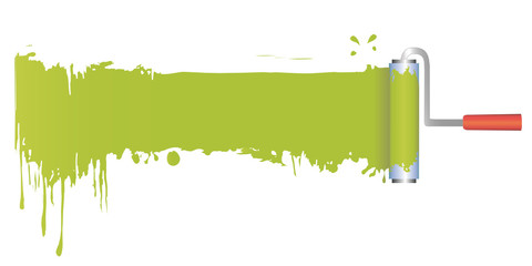 Streichen mit Farbroller