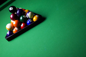 Billiard balls, pool