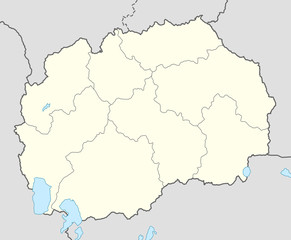 Fototapeta na wymiar Macedonia Map