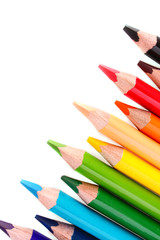 Fototapeta premium Color pencils isolated on white background