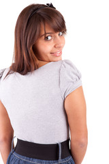 Fototapeta premium Young and beautiful woman posing