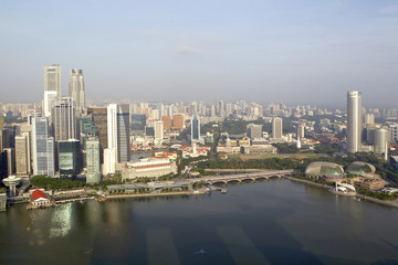 Fototapeta premium Skyline of Singapore business district, Singapore