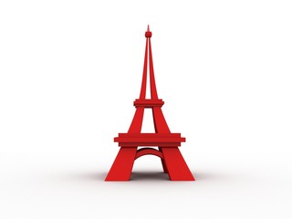 Red Eiffel Tower