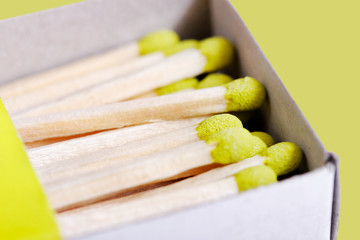 Green matchsticks.