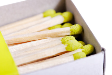 Green matchsticks.