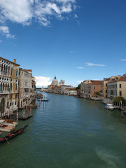 Fototapeta na wymiar Venice - View of Canal Grande and Salute