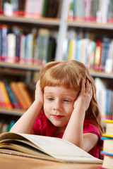 Girl reading book