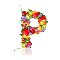 Fruit letter for your design. See others in my gallery