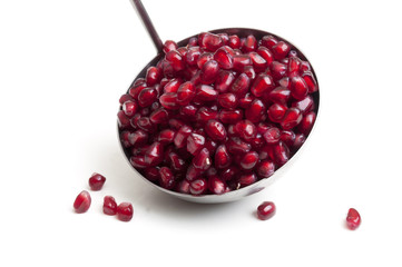 many seeds with pomegranate