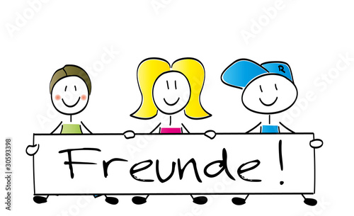Strichmännchen Freunde Strichmännchen Freunde