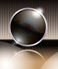 shiny vector button with crystals