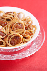 Pasta with meatballs